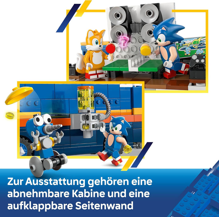 LEGO Sonic The Hedgehog Team Sonic Command Truck Toy - Interactive Set with an ATV Car & 5 Figures i