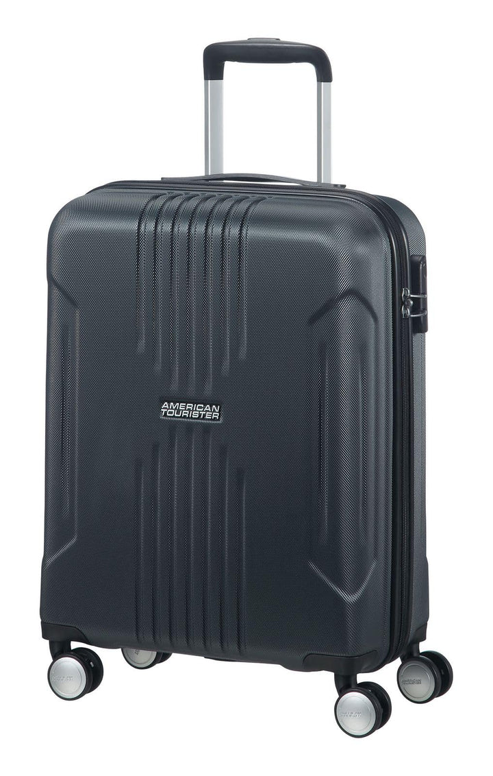 American Tourister Tracklite - Spinner Small Koffer, 55 cm, 34L, Dark Slate Schwarz (Dark Slate) S (
