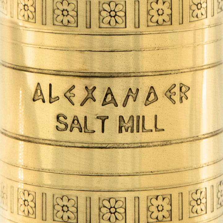 The Original europäische Salzmühle, Messing, 20,3 cm 8'' Brass Salt Mill, 8'' Brass Salt Mill