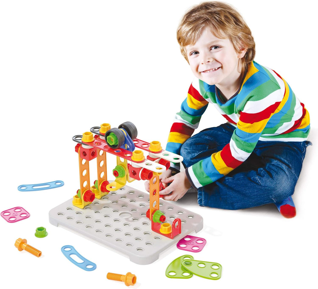 Quercetti - Tecno Jumbo Toolbox - Konstruktionsspielzeug, Fahrzeugspiel