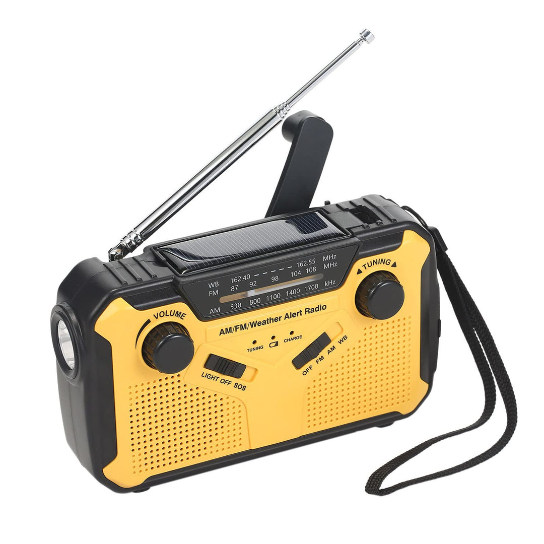 Kavolet Solar Radio, Digitales FM AM WB Kurbel Radio Outdoor Notfall Solar Handkurbel Radio Taschenl