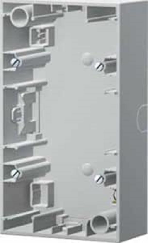 Caja mont. 2 el. V K1,K5 bl.polar,brillo