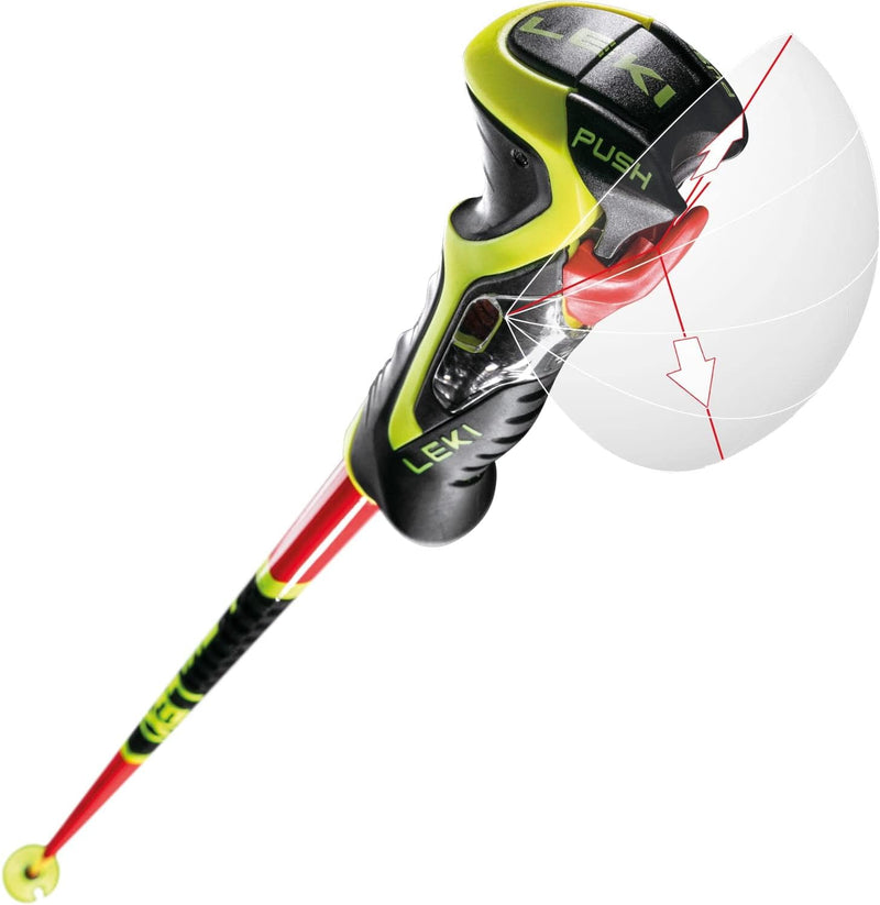 LEKI Fin Vario Winterteller 120 Bright Red - Black - Neon Yellow, 120 Bright Red - Black - Neon Yell