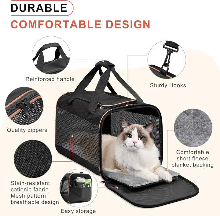 Cinnani hundetasche, hunde transporttasche Umhängetasche, ideal für Reisen, robust, langlebig, aus h