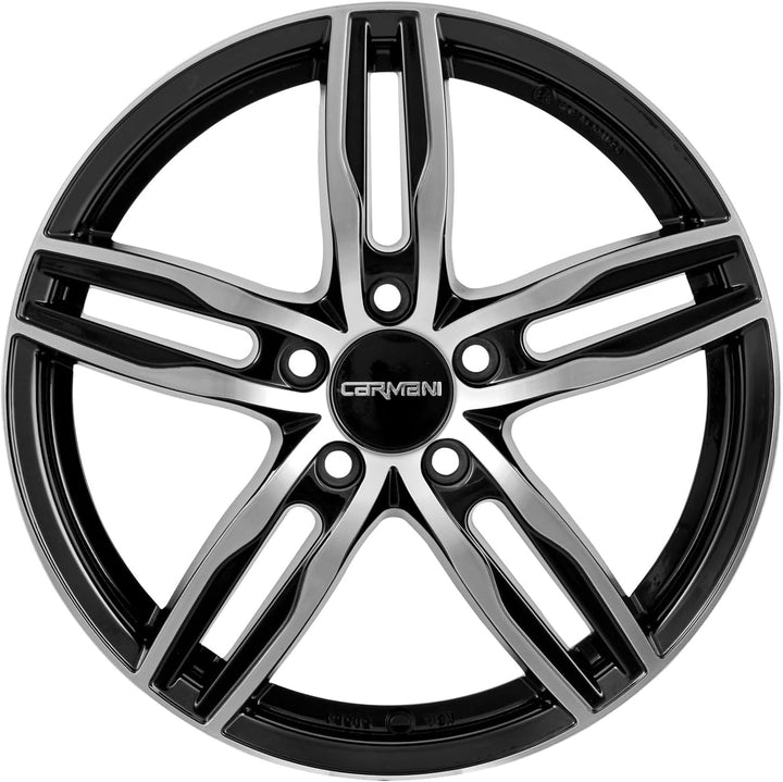 CARMANI 14 Paul black polish 6,5x16 ET42 5.00x112 Hub Bore 57.10 mm - Alu felgen