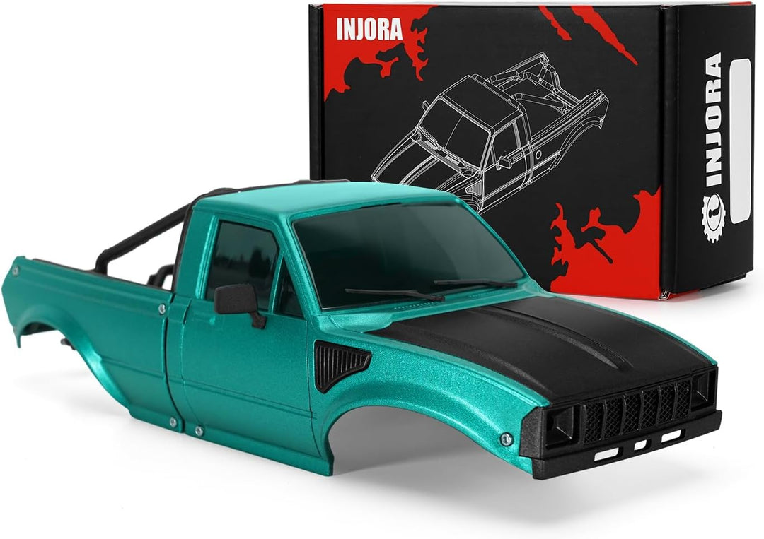 INJORA IR60-24 Pickup Hardbody Schale Karosserie mit Bettrahmen für 1/24 RC Crawler Axial SCX24 C10
