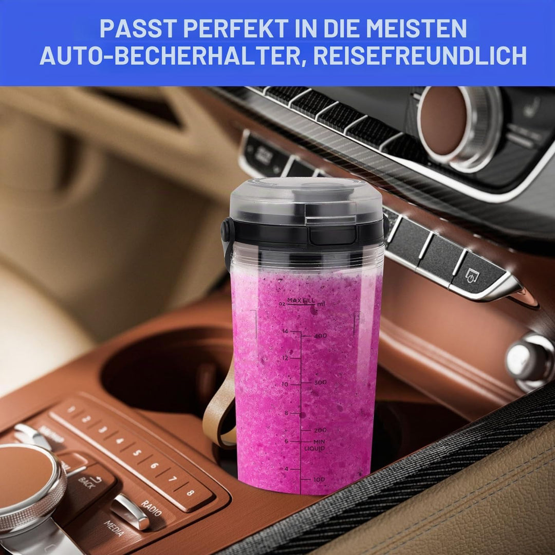 Ersatz-Mixerbecher mit Deckel für Ninja Blast Portable Blender BC100 & BC151 Serie: 510.3 g Blender