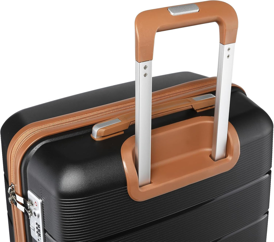 British Traveller Reisekoffer Mittelgross Koffer Trolleys Mittelgross Hartschalenkoffer 100% PP Hand