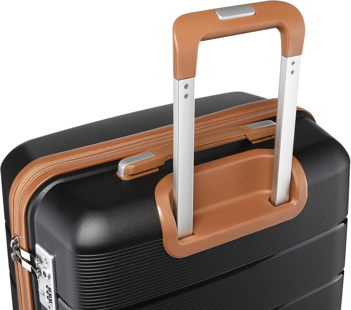 British Traveller Reisekoffer Mittelgross Koffer Trolleys Mittelgross Hartschalenkoffer 100% PP Hand
