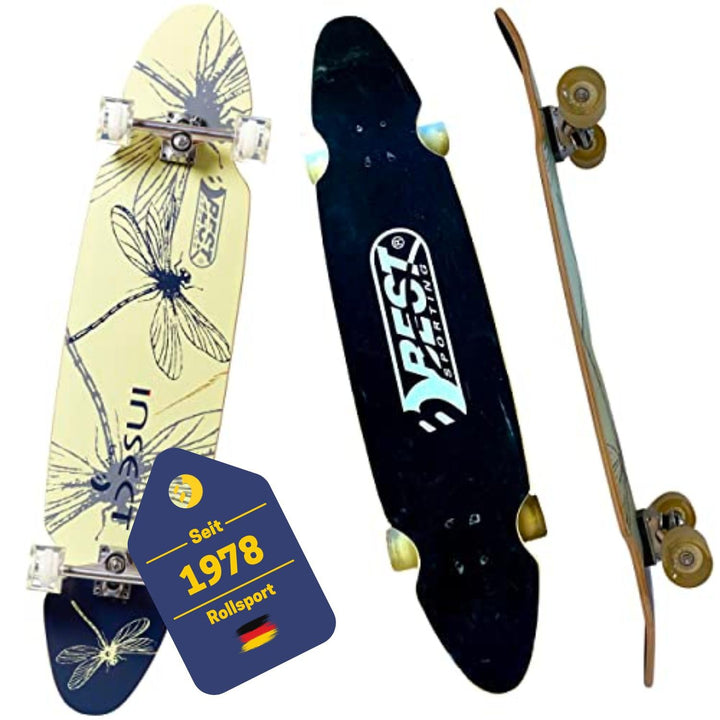 Best Sporting Longboard I hochwertiges Skateboard mit ABEC 7 Carbon-Kugellager I Longboard Deck mit