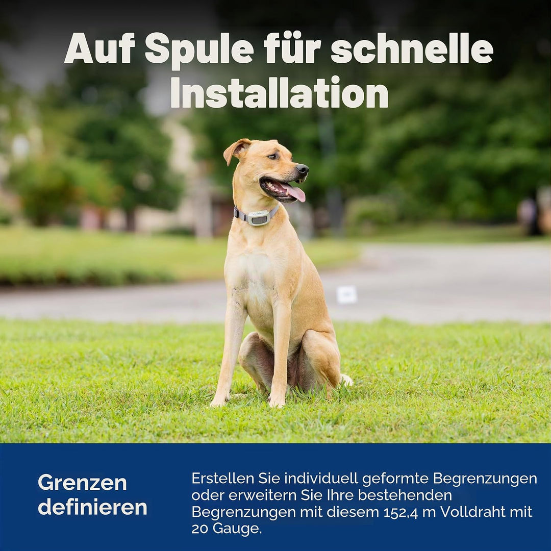 PetSafe Begrenzungsdraht, 152,4 m Spule mit solidem Kern 20-Gauge Kupferdraht, In-Ground Pet Zaundra