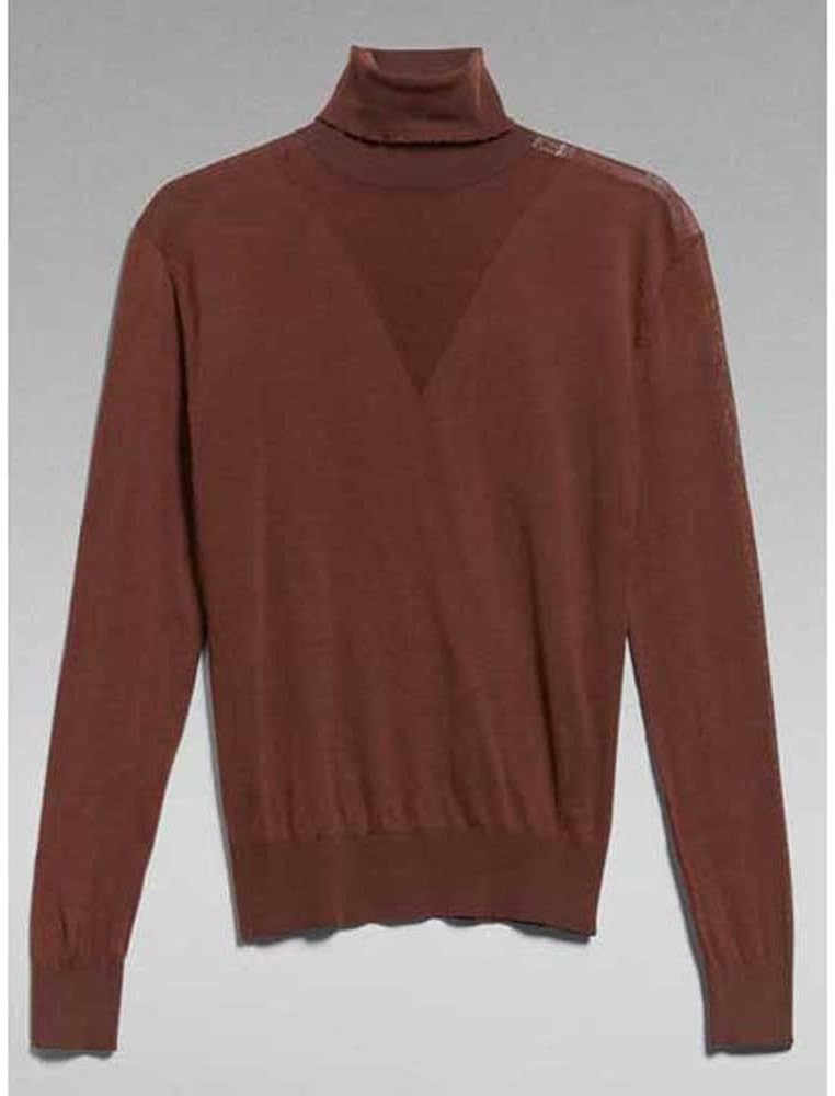 G-STAR Damen Core Roll Neck Knitted Sweater XS Braun (Chocolate Lab D21961-d166-d312), XS Braun (Cho