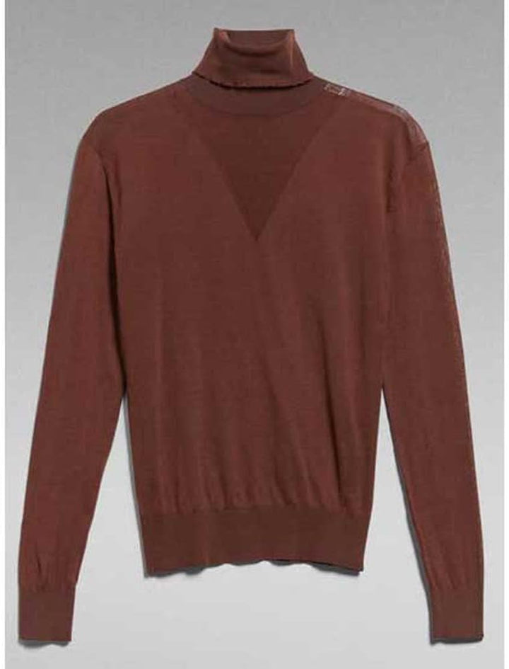 G-STAR Damen Core Roll Neck Knitted Sweater XS Braun (Chocolate Lab D21961-d166-d312), XS Braun (Cho