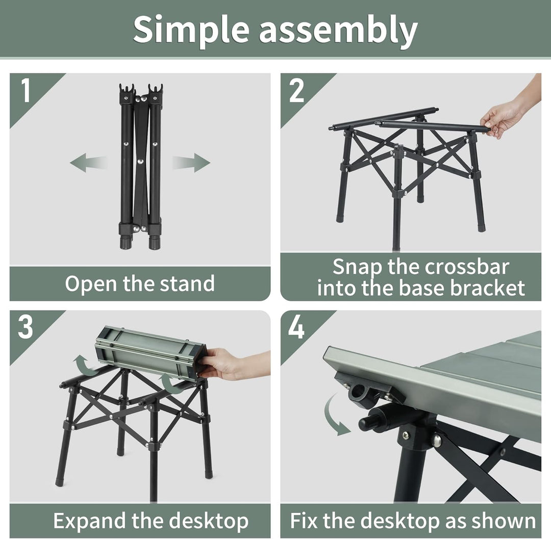 Naturehike Campingtisch Klapptisch aus Aluminium Tragbarer Klappstuhl Ultraleicht Camping Tisch Klei