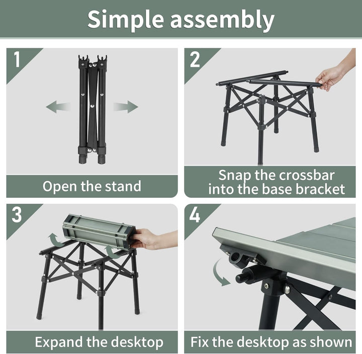 Naturehike Campingtisch Klapptisch aus Aluminium Tragbarer Klappstuhl Ultraleicht Camping Tisch Klei