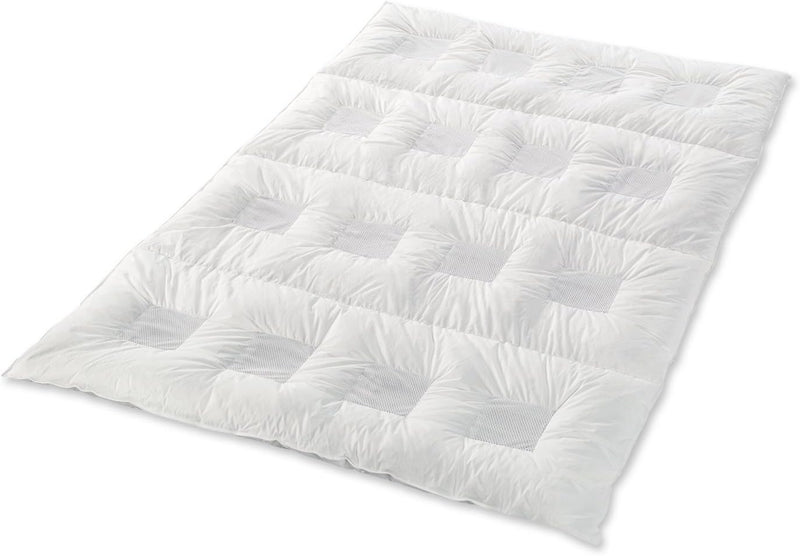 Climabalance Comfort Medium Zudecke, Baumwolle, Weiss, 155 x 220 cm 155 x 220 cm Weiss, 155 x 220 cm