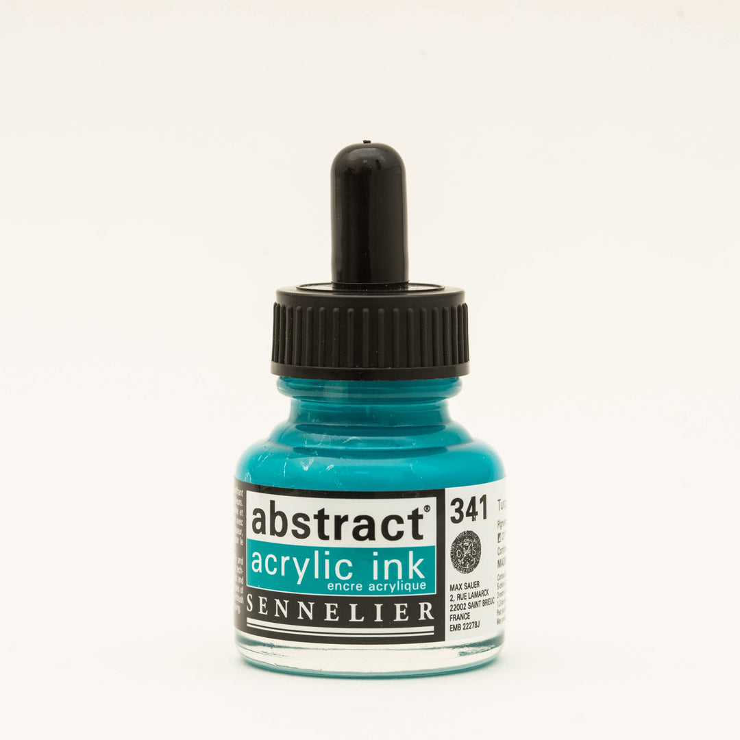 Sennelier Acryl-Tinte in Flasche, Türkis