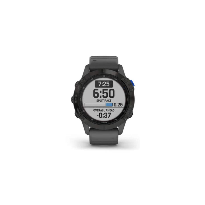 Garmin Fenix 6 Pro Solar Multisport GPS-Uhr mit Solarladefunktionen, erweiterte Trainingsfunktionen