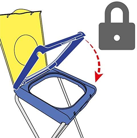 Vileda Gimi Nature Plus 2 Müllsackständer, Rahmen aus Stahl, Tasche: Polyester