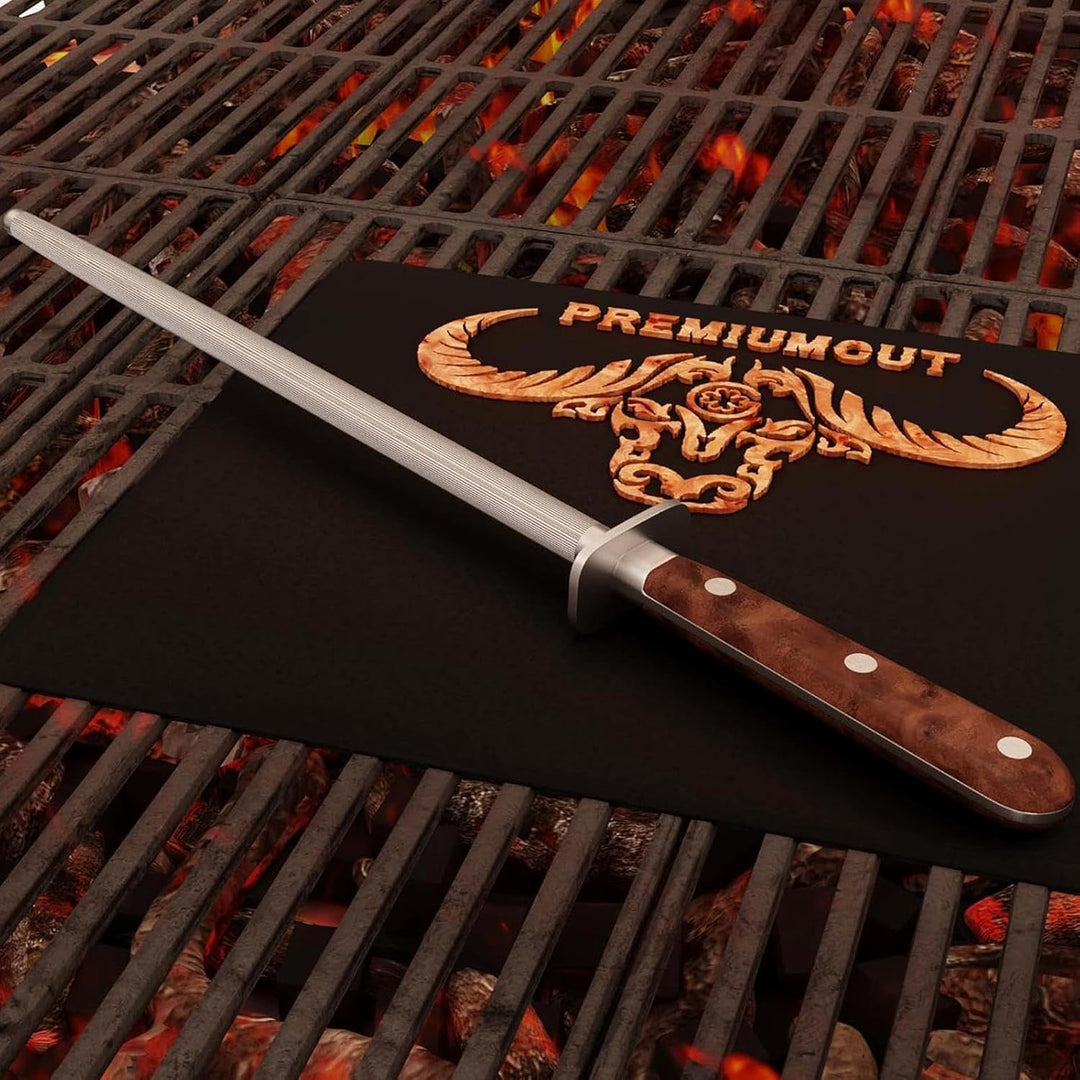 GIESSER seit 1776 - Made in Germany - Wetzstahl 25 cm Tree of Life, PremiumCut Steel No 1, Messersch