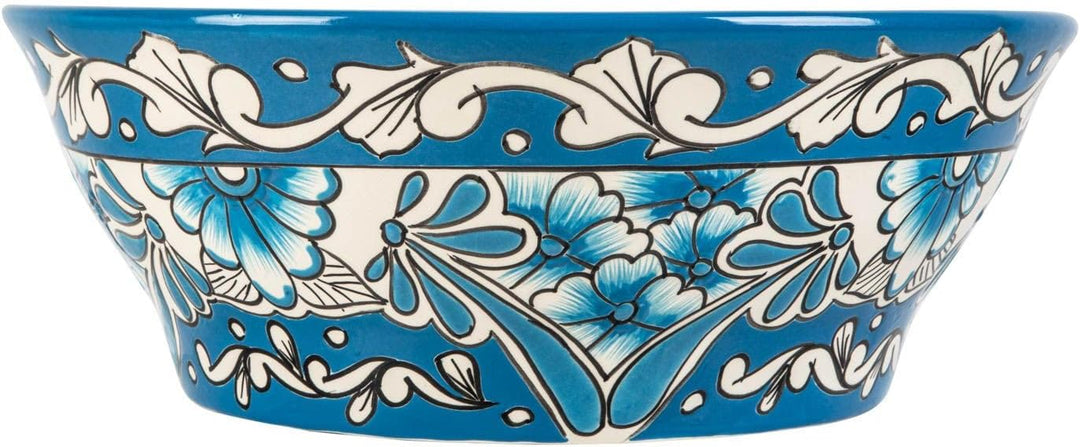 Lorena prima - Talavera mexikanisches Waschbecken mit Refief - Cerames | Aufsatzwaschbecken 42,5 x 1