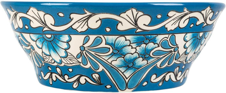 Lorena prima - Talavera mexikanisches Waschbecken mit Refief - Cerames | Aufsatzwaschbecken 42,5 x 1