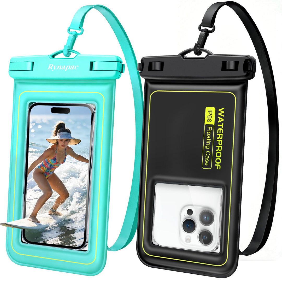 Schwimmende wasserdichte Handytasche, 2 Stück Wasserfest Handyhülle für iPhone 17 16 15 14 Pro Max,