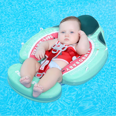 HECCEI Schwimmreifen Baby, Neueste Mambobaby Schwimmring mit Sonnendach Schwanz Weich und Hautfreund