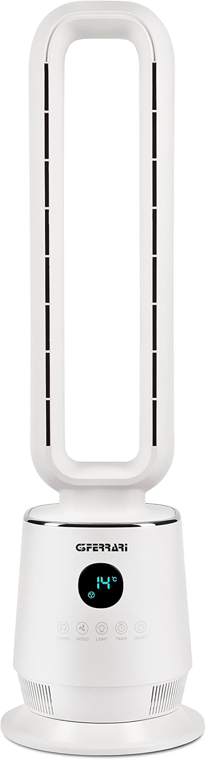 G3 Ferrari G50051 Ventilator ohne Flügel Wind Master, Eco, Bladeless, Weiss