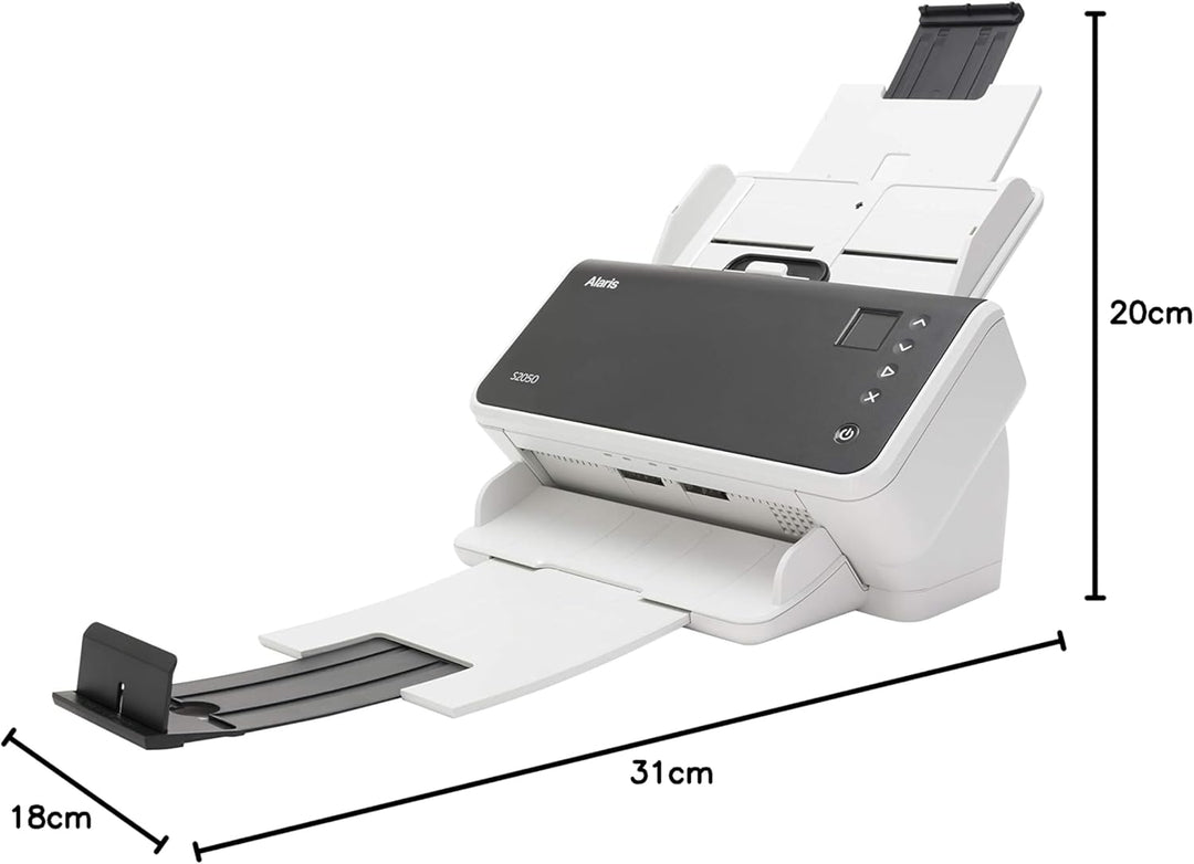 ALARIS S2050 Scanner A4 Duplex Ruettler Thin Client bis zu 50ppm ADF 80 Blatt USB3.1 PDF TIF JPG Twa