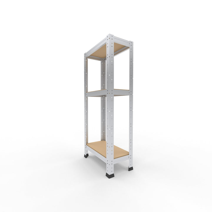 shelfplaza® 100x23x45cm Home Schwerlastregal verzinkt/Metallregal mit 3 Böden/Kellerregal Metall, Ga
