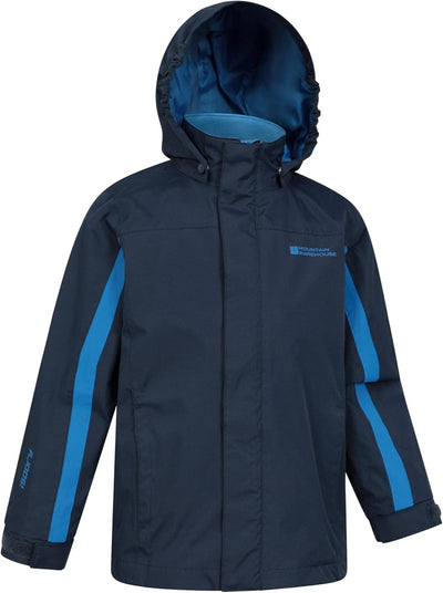 Mountain Warehouse Samson Jacke für Kinder - Regenjacke mit getapten Nähten, verstellbare Bündchen,