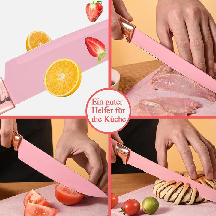 Kochutensilien Set, 19 PCS Silikon Küchenutensilien Mit Halter Und Küchenmesser Zum Kochen, Antihaft