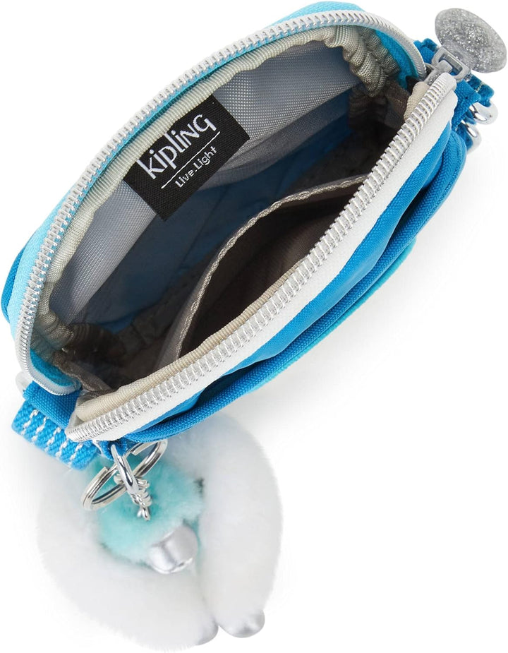 Kipling Damen Tally Handytasche Eager Blue Fun, Eager Blue Fun