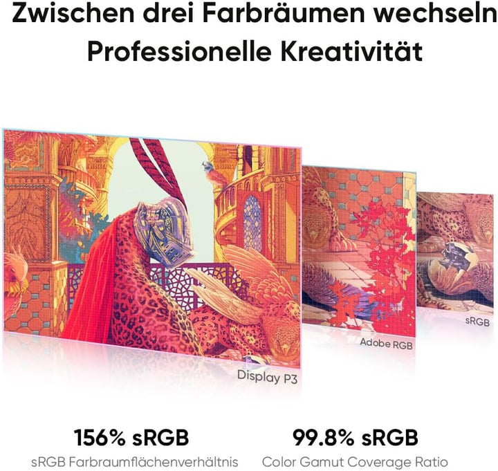 XPPen 4K Grafiktablett mit Display, Artist Pro 19 Gen 2, 18,4 Zoll Grafikmonitor, 16K X3 Pro Stift,