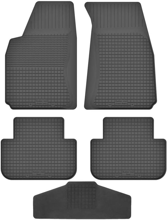 Fussmatten Vorne, Hinten + Tunnel für Subaru Forester 2 SG 2002-2013 Gummi Gumimatten Vorne, Hinten,