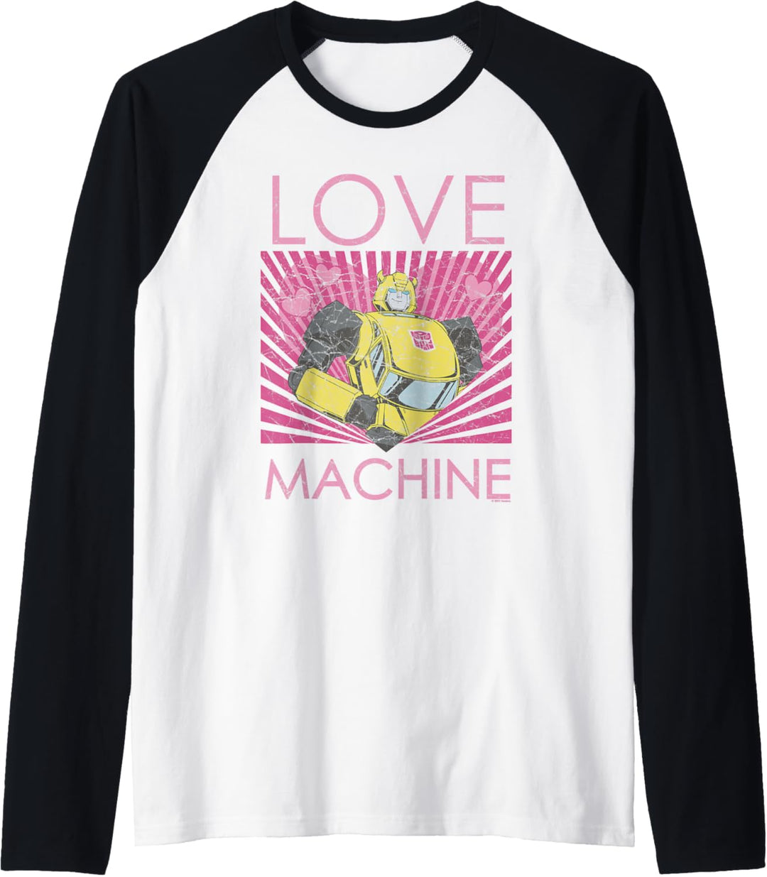 Transformers Bumblebee Valentinstag Love Machine Raglan