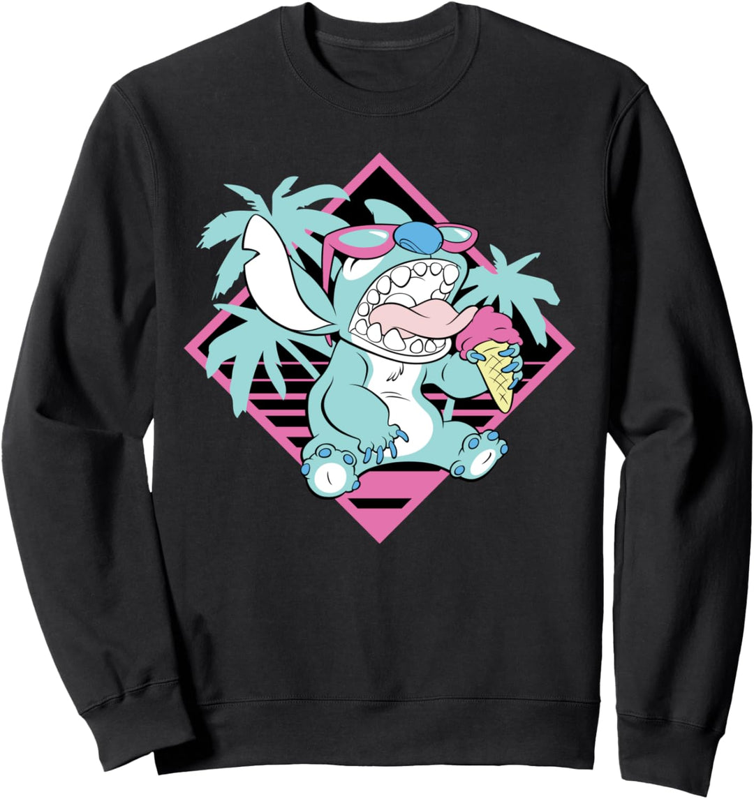 Disney Lilo & Stitch Ice Cream Retro 90s Beach Sweatshirt
