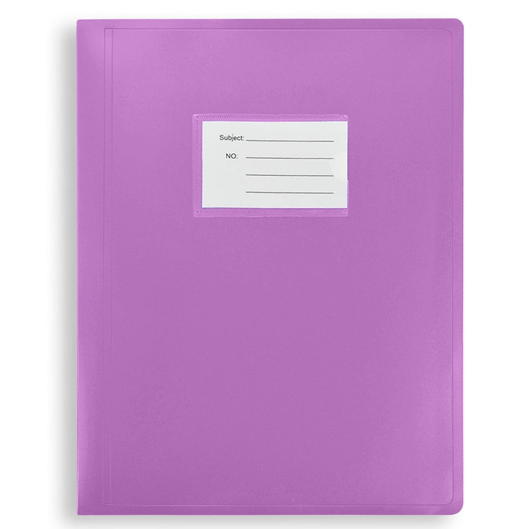 Arpan A4 Sichtbuch Ordner flexiblen Abdeckung Portfolio - 104 Taschen 208 / Seiten - Purple violett,