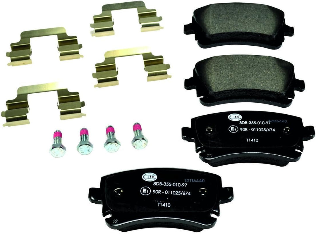 HELLA PAGID 8DB 355 010-971 Bremsbelagsatz - T1410 - Dicke/Stärke: 17.7mm - Bremssystem: Lucas - nic