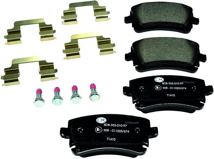 HELLA PAGID 8DB 355 010-971 Bremsbelagsatz - T1410 - Dicke/Stärke: 17.7mm - Bremssystem: Lucas - nic