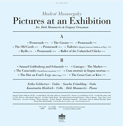 Pictures at an Exhibtion Untertitel, Vinyl