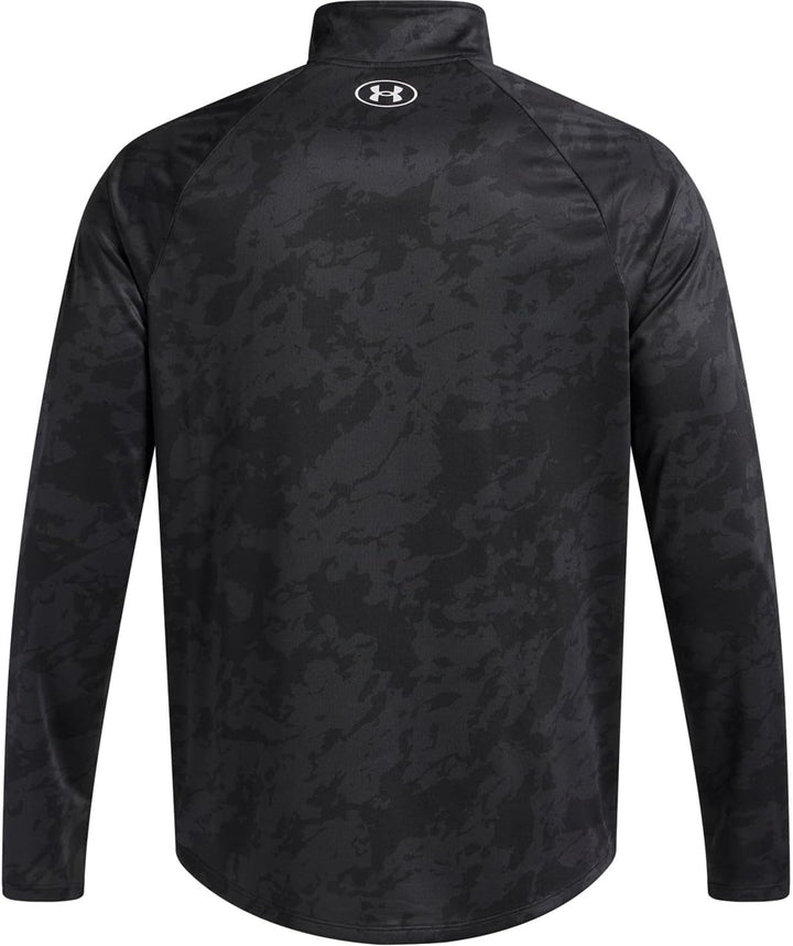 Under Armour Herren UA Tech 1/2 Zip Pullover M (007) Schwarz/Weiss, M (007) Schwarz/Weiß