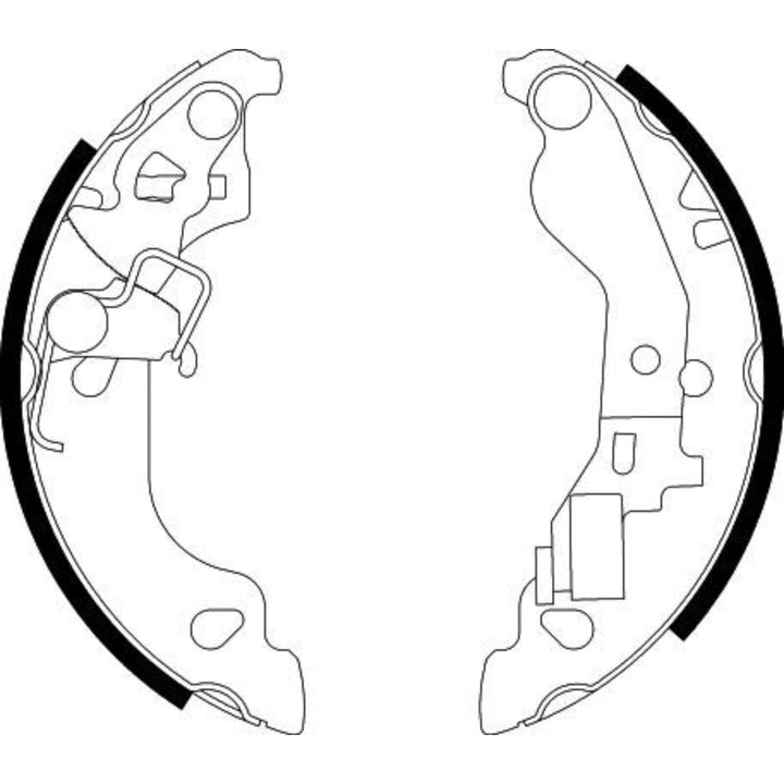 HELLA PAGID 8DB 355 002-571 Bremsbackensatz - H9565 - Bremssystem: Lockheed - für u.a. FIAT / ZASTAV
