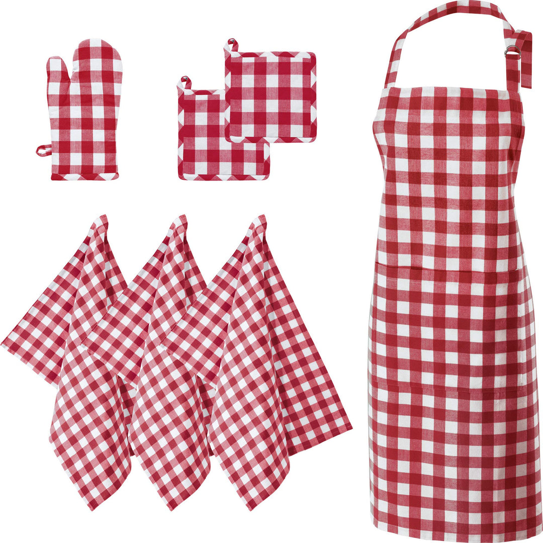 REDBEST Küchenset"Nashville" 7-tlg. rot