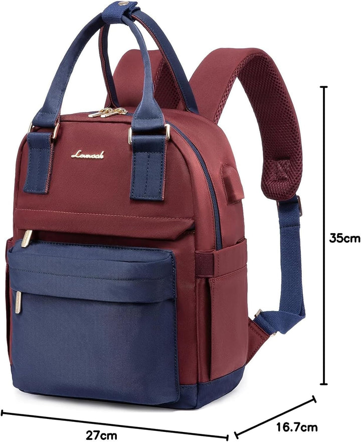 LOVEVOOK Rucksack Damen Klein, Wasserdicht Cityrucksack Handtasche 2 in 1, Mini Tasche Daypack Backp