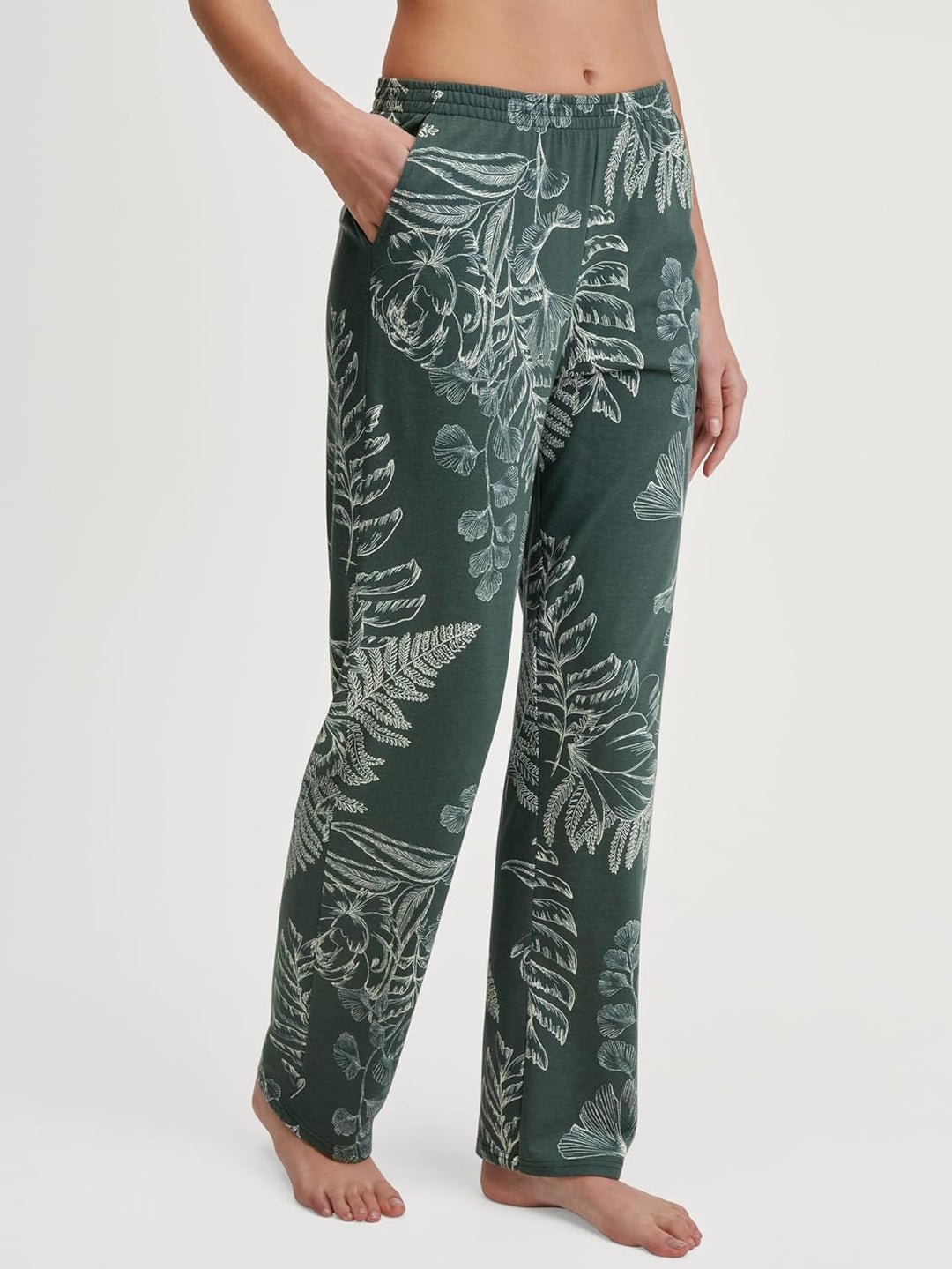 CALIDA Favourites Hose Damen, mit Seitentaschen, temperaturausgleichend und atmungsaktiv, Leichter S