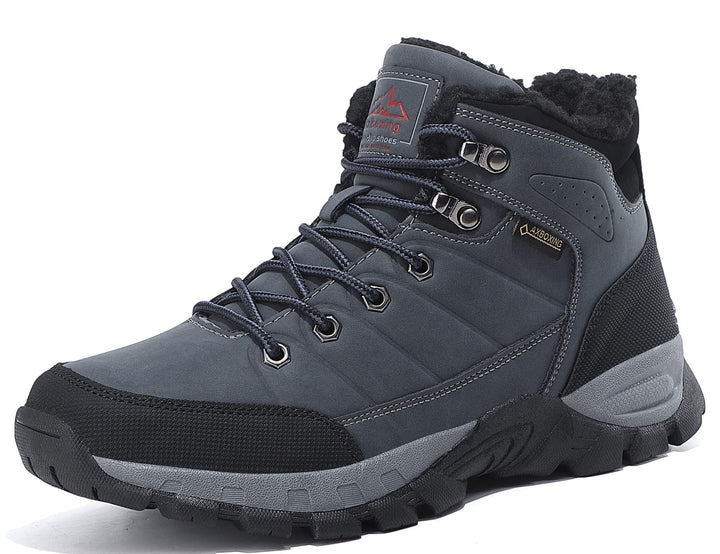 ARRIGO BELLO Winterschuhe Herren Winterstiefel Wanderstiefel Trekking Stiefel Gefüttert Warm Rutschf