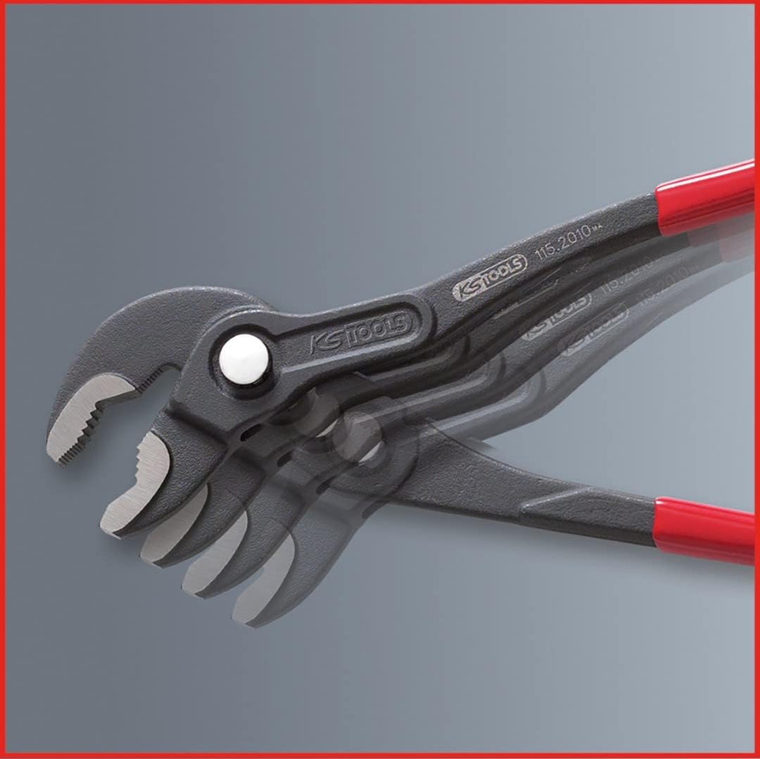 KS Tools 115.2016 Wasserpumpenzange mit Druckknopfverstellung, 415mm