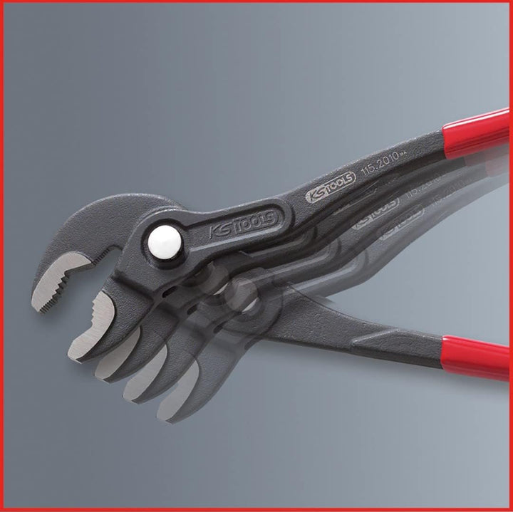 KS Tools 115.2016 Wasserpumpenzange mit Druckknopfverstellung, 415mm
